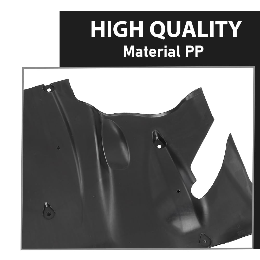G-PLUS Rear Bumper Under Aero Splash Shield Guard Cover Compatible with Tesla Model 3/Y 2020-2023 149877100A, 149877100B, 1498771-00-A, 1498771-00-B Black