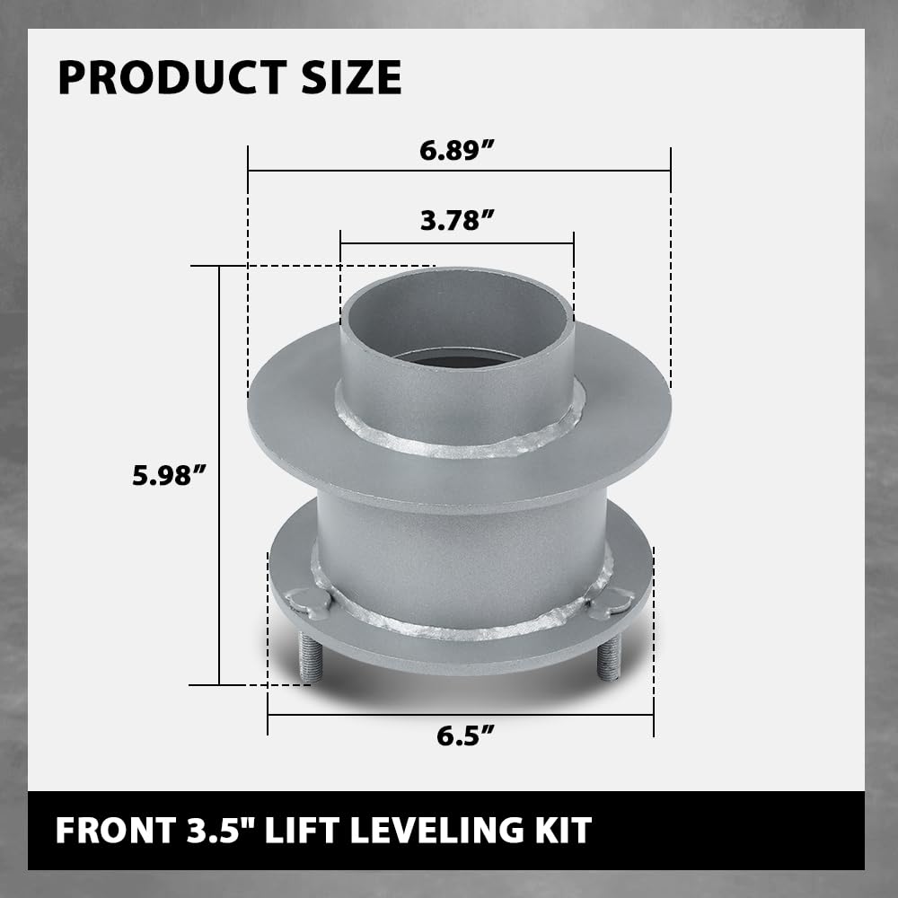 G-PLUS Front 3.5" Lift Leveling Kit Compatible with Dodge Ram 1500 4WD 1994-2001,Fit Dodge Ram 2500 3500 4WD 1994-2013 22770480 GM1600111