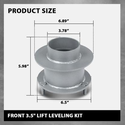 G-PLUS Front 3.5" Lift Leveling Kit Compatible with Dodge Ram 1500 4WD 1994-2001,Fit Dodge Ram 2500 3500 4WD 1994-2013 22770480 GM1600111
