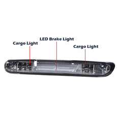 G-PLUS X-Type LED Third Brake Light for Chevy Silverado GMC Sierra 2007-2014 Smoky Lens Additional Angle