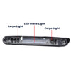 G-PLUS X-Type LED Third Brake Light Compatible with Chevy Silverado/GMC Sierra 2007-2014 3RD LED Bar Brake/Cargo Light Smoky lens Chrome Housing Amber Reflector