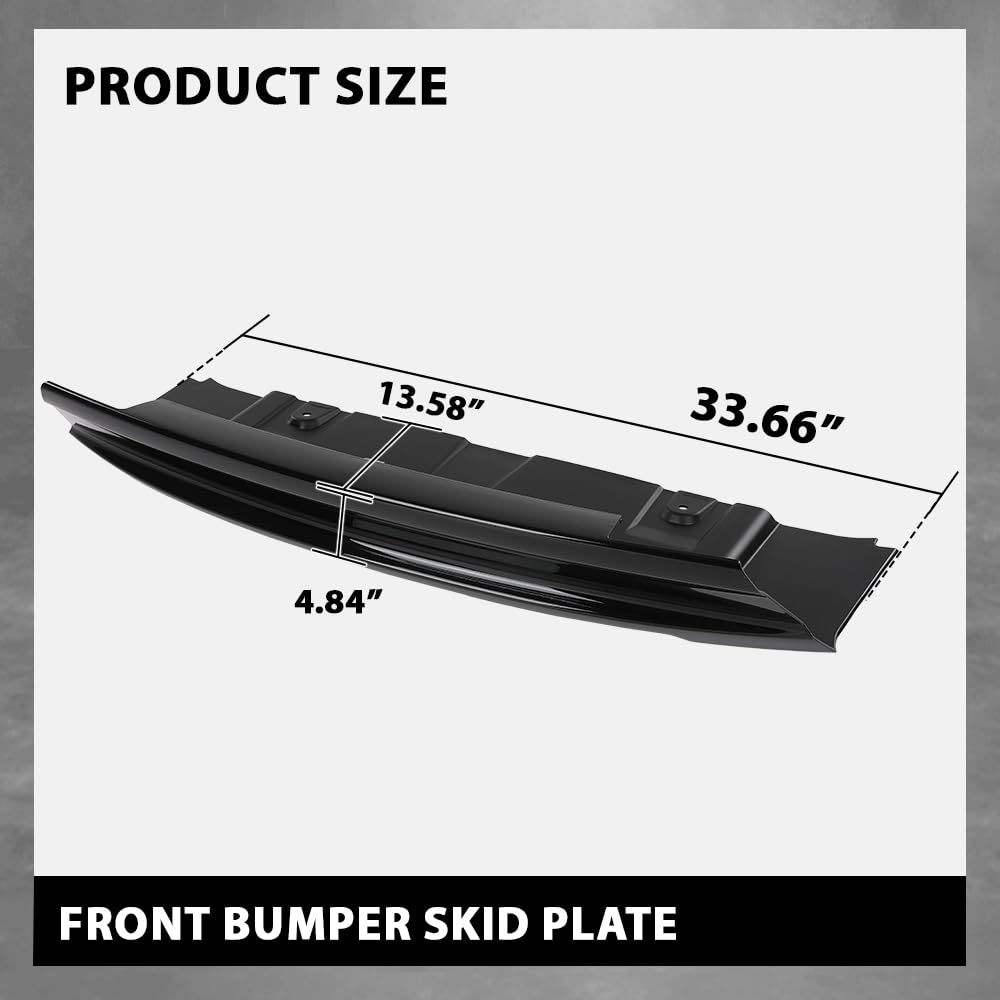 G-PLUS Front Bumper Tow Hook Cover Skid Plate Compatible with Range Rover Evoque 2012-2015