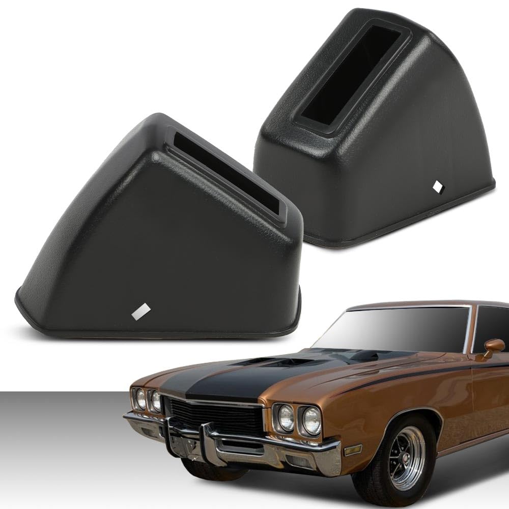 G-PLUS Bench/Bucket Belt Retractor Covers Compatible with A-body Chevelle GTO 442 GS 1967-1972/Fits Monte Carlo 1969-1972 and Grand Prix 1970-1972 Front