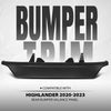 G-PLUS Rear Bumper Valance Panel Compatible with Toyota Highlander (submodel: Hybrid LE, Hybrid XLE, LE, XLE) 2020 2021 2022 2023 TO1195125, 521510E090, 52151-0E090, 52151 0E090 Black