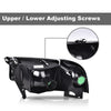 G-PLUS Headlights Lamps Fit 1994-2001 Dodge Ram 1500/1994-2002 Dodge Ram 2500 3500,Not fit Ram Sport,Clear Lens Black Housing Clear Reflector w/o Bulbs Bumper Headlamps,faros delanteros Assembly