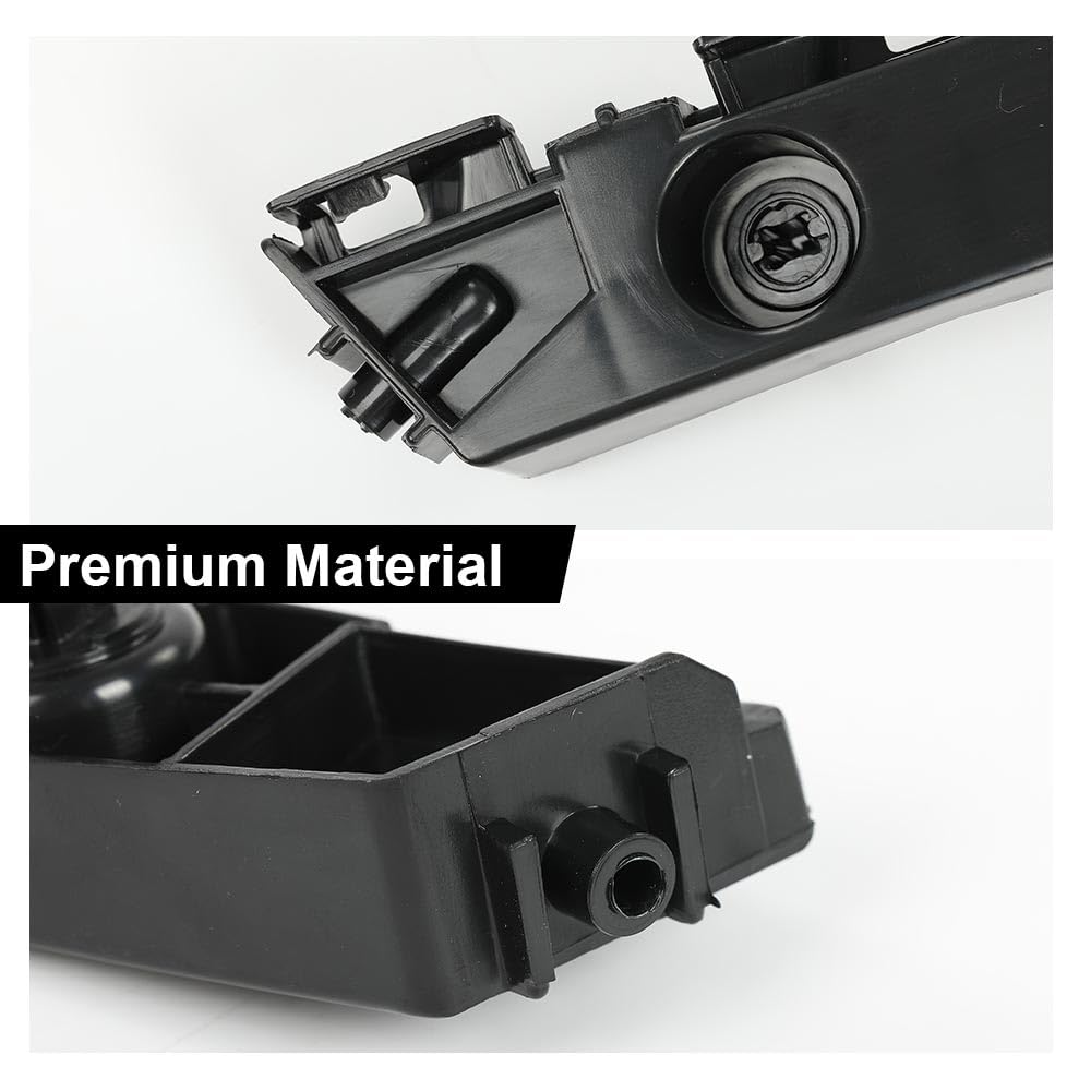 G-PLUS Front Bumper Cover Support Brackets Compatible with Toyota Sienna 2011-2020 5211508020, 5211608010, TO1043116, TO1042116 Left+Right Side Black Primed