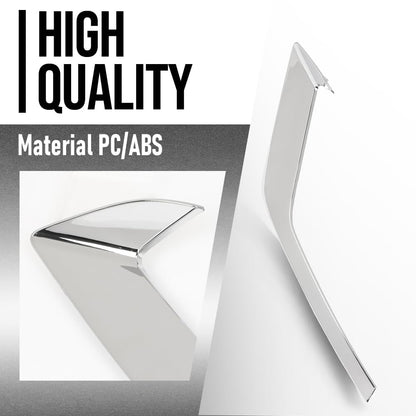 G-PLUS Front Bumper LH+RH Trim Fog Light Molding Compatible with Volvo S60 V60 2019 2020 2021 2022 31455511, 31455512 Silver