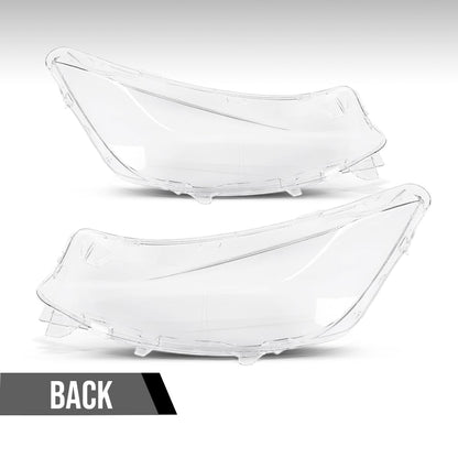 G-PLUS Headlight Lens Cover Compatible with BMW F34 GT 330i 340i 2017-2019 Left & Right Pair Front Headlamp Lens Cover Clear