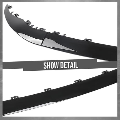 G-PLUS Front Bumper Molding Trim Cover Compatible with Benz C300 2019-2023 For Models With AMG Styling 2058858902, 2058859002 Glossy Black
