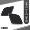 G-PLUS Headlight Washer Cover Cap Left & Right Compatible with Volvo XC90 2007 2008 2009 2010 2011 2012 2013 2014 39875253, 39875254 Glossy Black