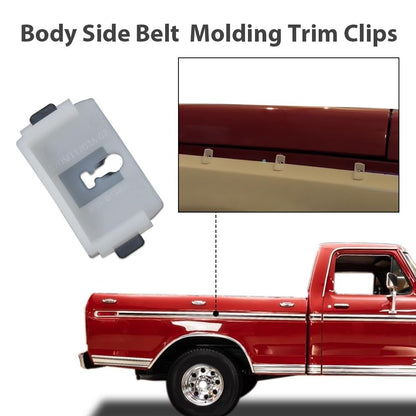 G-PLUS Truck Body Cab Bed Side Belt Molding Trim Clip 10pcs Compatible with 1973-1979 Ford F100 F150 F250 F350 Pickups