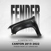 G-PLUS Fender Primed Steel Front Left Driver Side Compatible with GMC Canyon 2015 2016 2017 20108 2019 2020 2021 2022 GM1240405, 23354492 Black