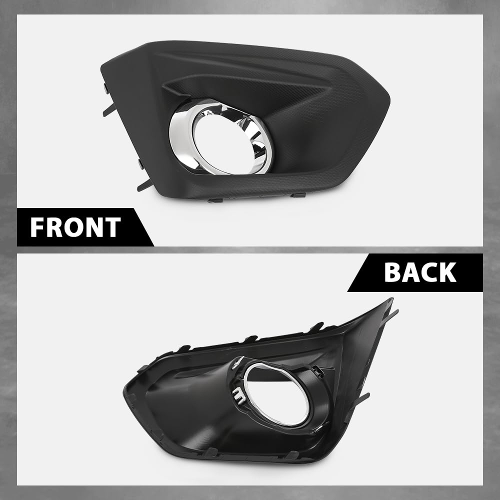 G-PLUS Right Fog Light Lamp Bezel w/Chrome Compatible with Subaru Impreza 2012-2014 57731FJ020