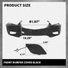 G-PLUS Front Bumper Cover Compatible with Buick Encore 2017 2018 2019 2020 2021 w/o Sensor Hole, GM1014128, Primed Black
