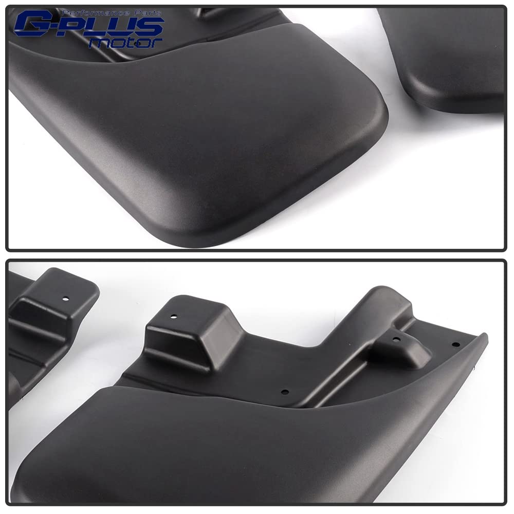 G-PLUS Heavy Duty Molded Mud Flaps Compatible with 2005-2015 Toyota Tacoma,Splash Guards Mudguard 2PCS (Front Molded Mud Flaps)