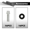 G-PLUS Body Side Door Hinge (8 Pack with 16pcs Screws) Compatible with M998 Humvee HMMWV 12338650 12340352-1 MS27183-10