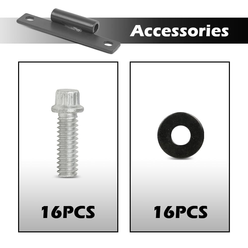 G-PLUS Body Side Door Hinge (8 Pack with 16pcs Screws) Compatible with M998 Humvee HMMWV 12338650 12340352-1 MS27183-10