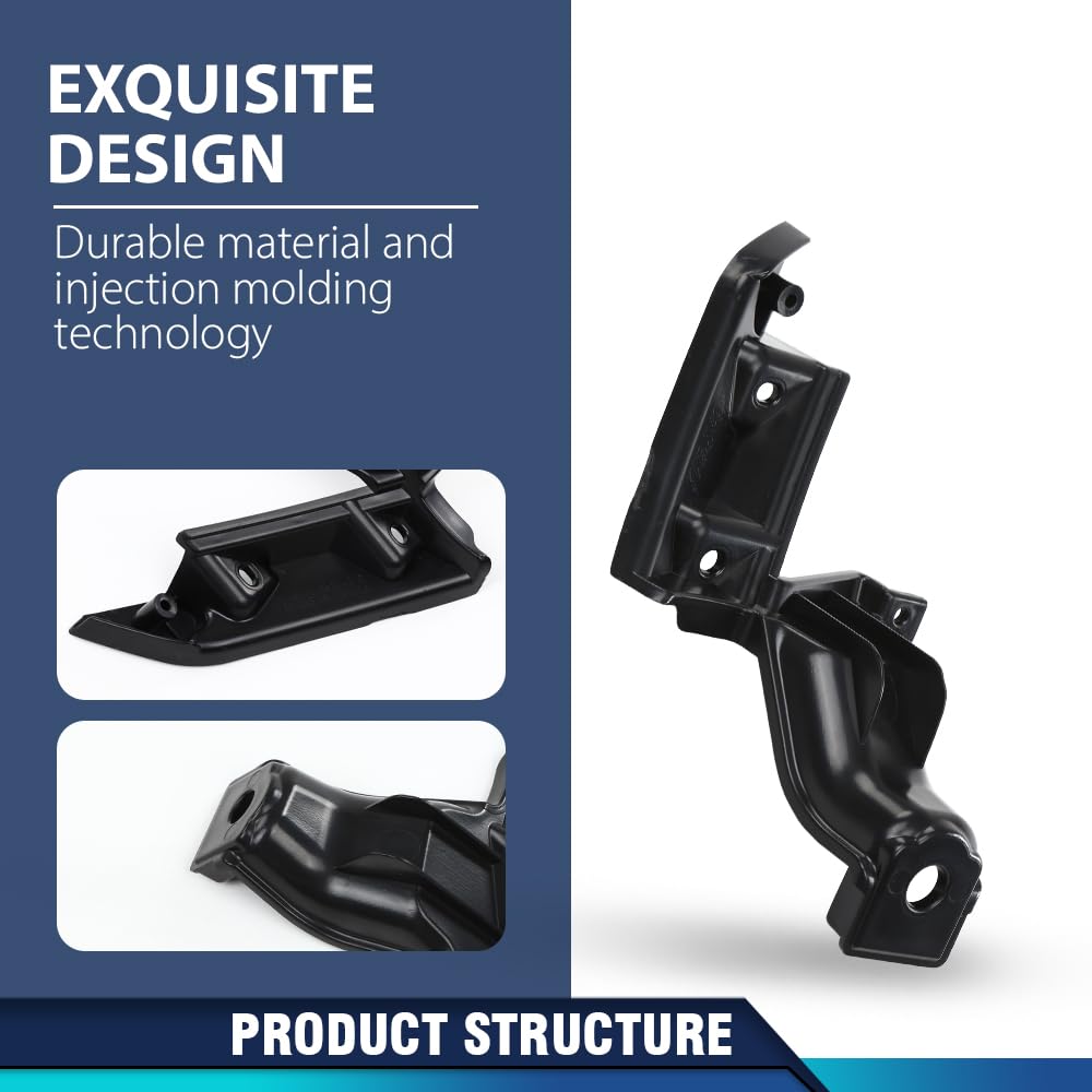 G-PLUS Front Grille Mounting Support Bracket Compatible with Honda Civic Coupe 2009-2011 Left and Right Pair 71124SVAA50 71129SVAA50 HO1207107, HO1207108
