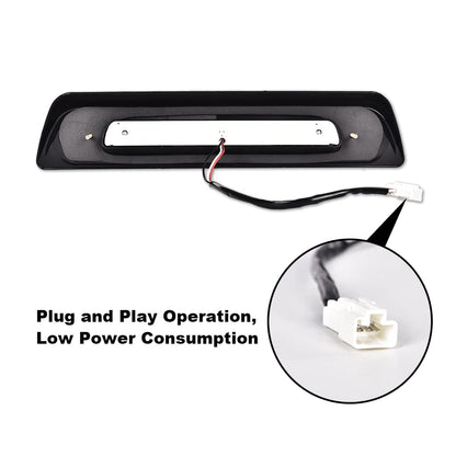 G-PLUS High Mount 3rd Third Brake Light Tail Compatible with 2007-2018 Toyota Tundra LED Rear Stop 81570-0C050 Smoked Lens White Base