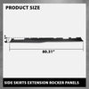 G-PLUS Side Skirts Extension Rocker Panels Compatible with Chevy Camaro RS & SS 2016-2022,Not Fit Real ZL1 Models