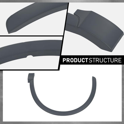 G-PLUS Front Left Fender Flare Wheel Opening Molding Arch Trim, Compatible with Audi Q3 2015-2018, Driver Side, AU0853717, 8U0853717CGRU