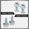 G-PLUS 100 License Plate Screws Compatible with Most Vehicles,#14x 3/4" (#1620), Hex/Phillips/Flat