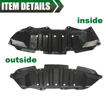 G-PLUS Front Engine Splash Shield Under Cover Compatible with Toyota Corolla 2009 2010 2011 2012 2013 5145102040 TO1228148