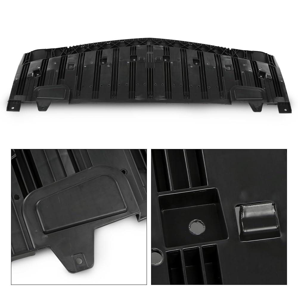 G-PLUS Front Bumper Under Engine Splash Cover Apron Shield Compatible with Chevy Malibu 2019-2021 GM1228169 84412246 Black