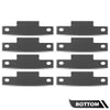 G-PLUS Body Side Door Hinge (8 Pack with 16pcs Screws) Compatible with M998 Humvee HMMWV 12338650 12340352-1 MS27183-10