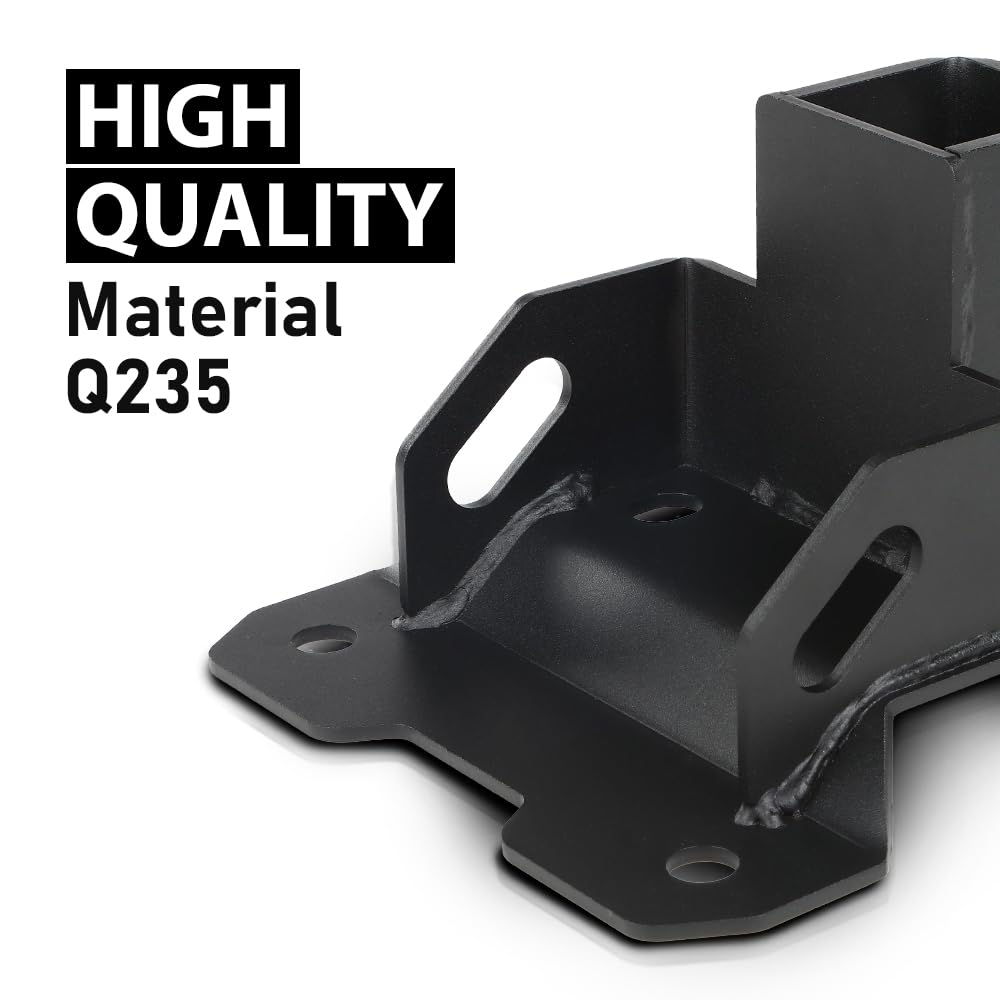 G-PLUS Rear 2" Receiver Tow Hitch Compatible with Can-Am Maverick X3 & X3 Max (Turbo) 2016-2021 Black