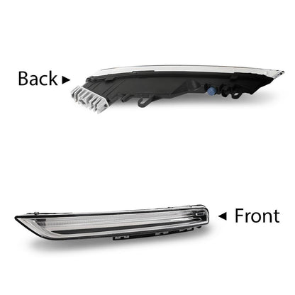 G-PLUS Pair LED Fog Lamps DRL Daytime Running Lights, Compatible with Porsche Cayenne 958 2015-2017, LH Driver RH Passenger 2PCS, 95863118130, 95863118230