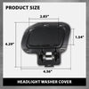 G-PLUS HeadLight Washer Cover Powerwash Cap 1 Pair LH+RH Compatible with Range Rover Evoque 2012-2017