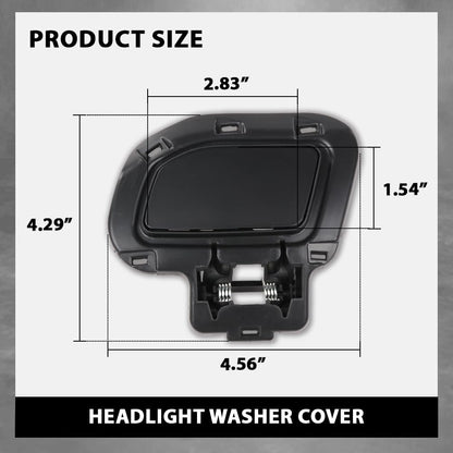 G-PLUS HeadLight Washer Cover Powerwash Cap 1 Pair LH+RH Compatible with Range Rover Evoque 2012-2017