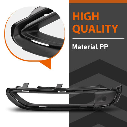 G-PLUS Front Bumper Face Bar Lower Grill Trim Cover Left Side Compatible with Porsche Cayenne 2019-2023 9Y0807675OK1, 9Y0-807-675-OK1, 9Y0807675 OK1 Black
