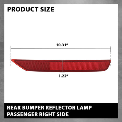 G-PLUS Rear Bumper Reflector Light Lamp Passenger Side Compatible with Subaru Forester 2.0L 2.5L 2009-2018 84281SC000