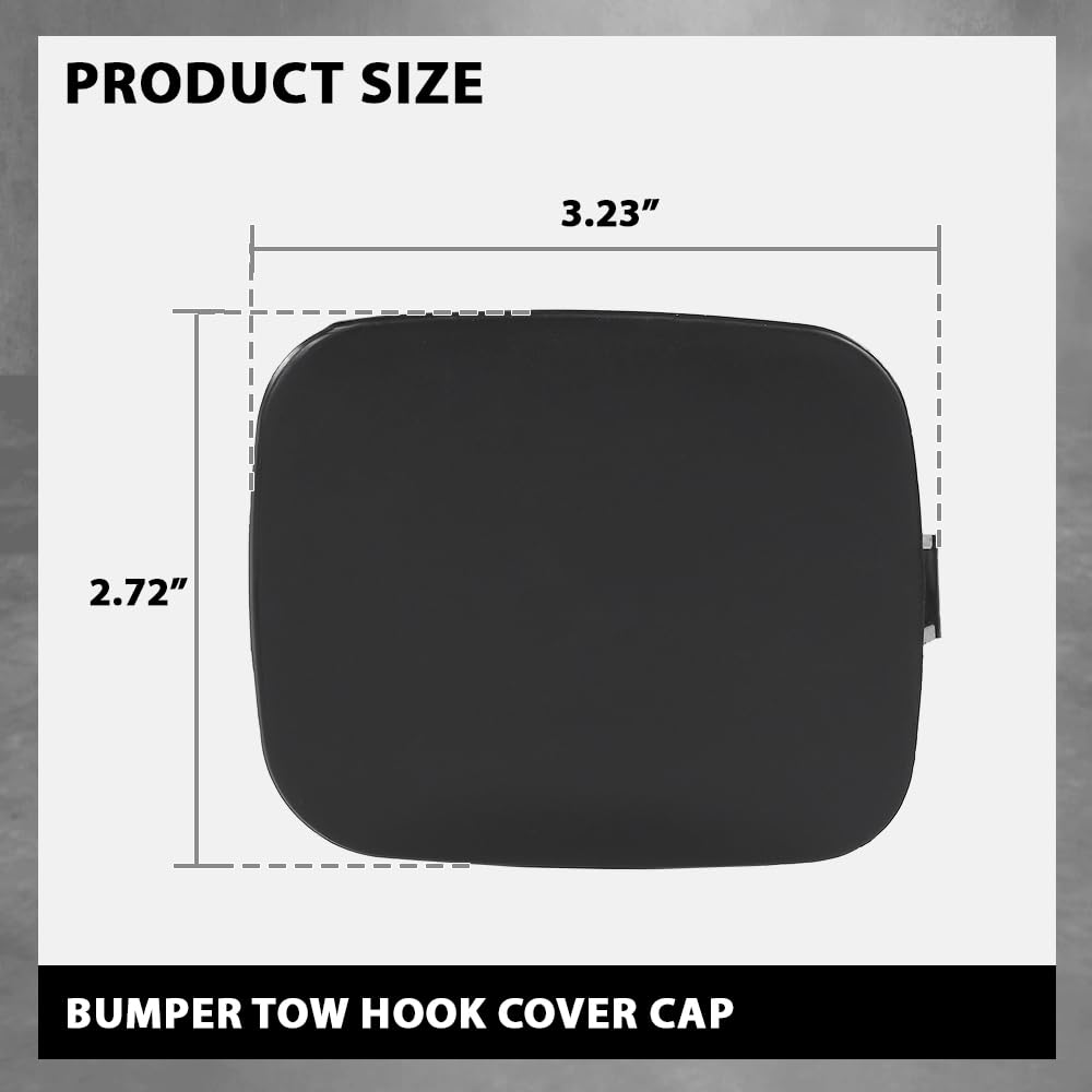 G-PLUS Front Bumper Tow Hook Eye Cover Pair LH & RH Compatible with Lexus RX400h 2006-2008 52128-48901