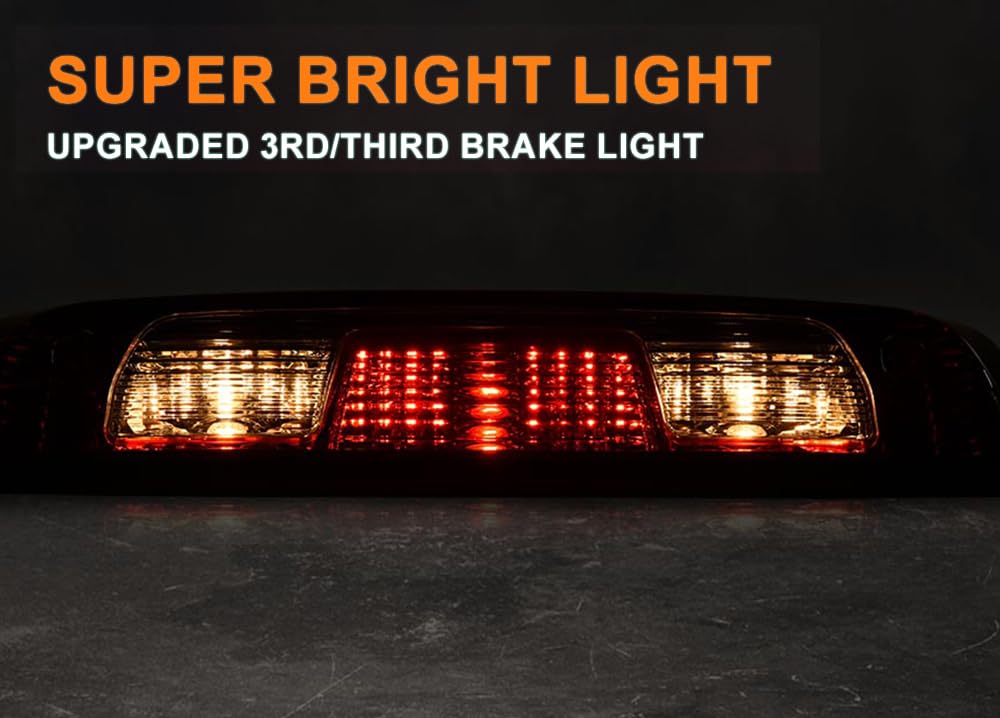 G-PLUS 3rd Third Brake Stop Light Cargo Lamp Compatible with Chevy Silverado GMC Sierra 1500 2500 3500 2015 2016 2017 2018 2019 2020 2021 84900397,2350916 Red