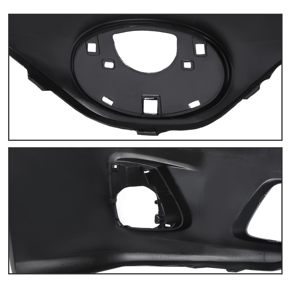 G-PLUS Primed Front Bumper Cover Fascia Compatible with Toyota Corolla Base CE L LE 2011 2012 2013, 5211903901, TO1000372, Black