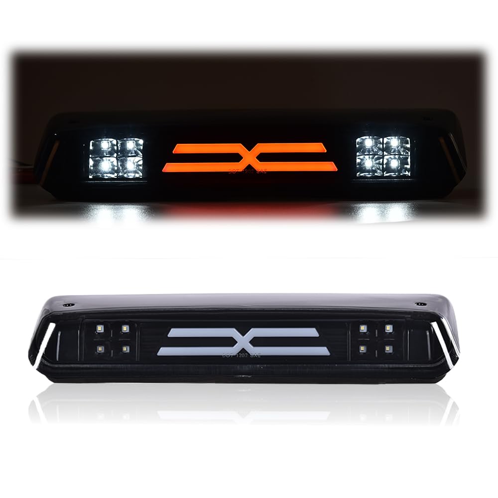G-PLUS Third 3rd Type X Brake Light Reverse Light Compatible with 2004-2008 Ford F150/Lobo Center High Mount Stop Light Third Brake Tail Cargo Light 7L3Z13A613B