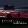 G-PLUS LED Third Brake Light Compatible With Dodge RAM 2002 2003 2004 2005 2006 2007 2008 2009, 3RD LED Bar Brake/Cargo Light,Type X Smoky lens Black Housing