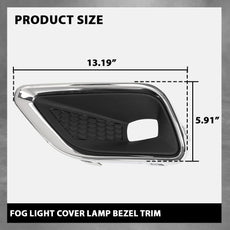 G-PLUS Fog Light Cover Bezel for Jeep Cherokee 2019-2020 Chrome Style Product Features