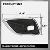 G-PLUS Front Bumper Fog Light Lamp Covers Bezel Chrome Compatible with Jeep Cherokee 2019-2020