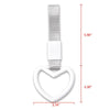 G-PLUS JDM Tsurikawa Ring Heart Subway Train Bus Car Handle Hand Straps Drift Charm,Rear Bumper Warning Ring (White)