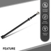 G-PLUS Rear Drive shaft Driveshaft Assembly Compatible with Ford Explorer Sport Trac 2007-2010 V6 4.0L, V8 4.6L Crew Cab Pickup 4WD Black