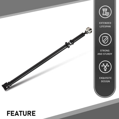 G-PLUS Rear Drive shaft Driveshaft Assembly Compatible with Ford Explorer Sport Trac 2007-2010 V6 4.0L, V8 4.6L Crew Cab Pickup 4WD Black