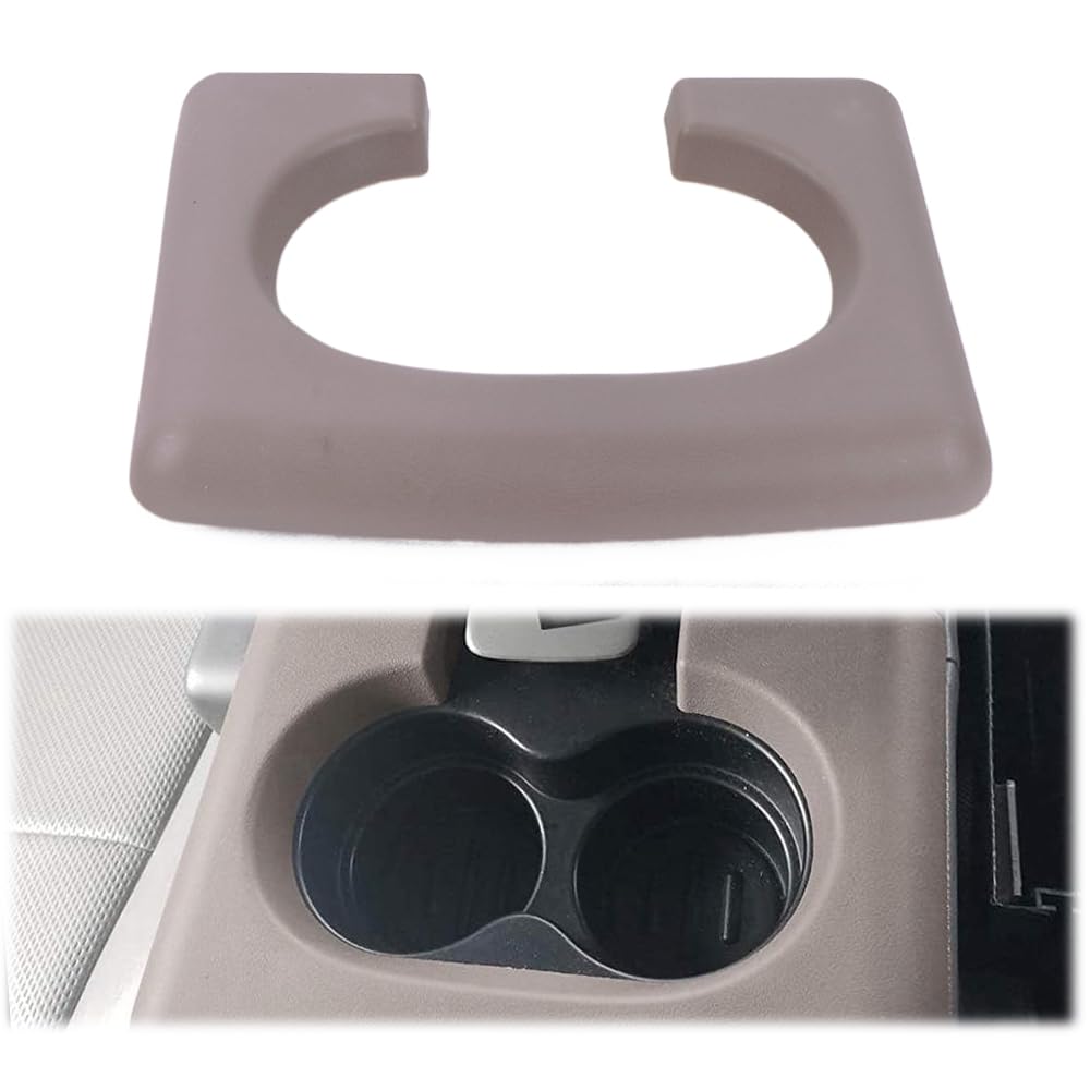 G-PLUS Center Console Cup Holder Replacement Pad Compatible with Ford F150 2004-2014 Taupe Center Console Cup Holder Pad
