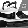 G-PLUS Fender Flares Compatible with GMC Sierra 1500 2007 2008 2009 2010 2011 2012 2013, Only Fit Short Bed 69.3" Fleetside Factory Style Smooth Black