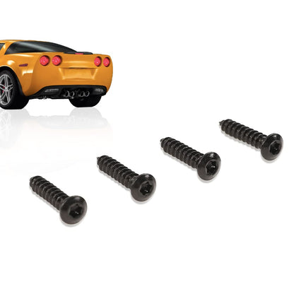 G-PLUS Bumper Tail Lamp Tail Light Lens Screw Compatible with 2005-2013 C6 Corvette 4pcs Stainless Steel Taillight Security Screws