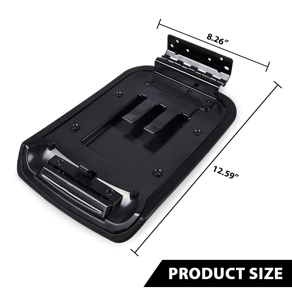 G-PLUS Center Console Armrest Lid Top Pad Compatible with 2005-2009 Ford Mustang Black Replacement 5R3Z6306024AAC