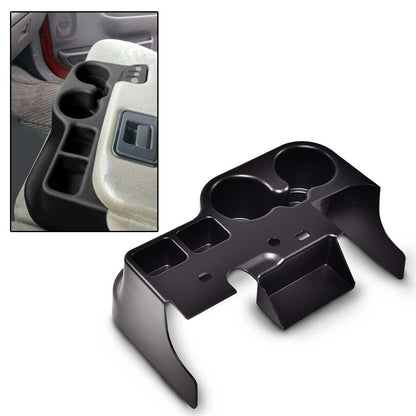 G-PLUS Center Console Cup Holder Compatible with Ford Super Duty Truck F250 F350 F450 F550 1999 2000 2001, Black Cupholder